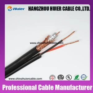 سی سی ٹی وی کیمرہ اور ڈی وی آر کے لیے گرم فروخت Cctv کیبل RG59/RG6+2پاور سیامی کیبل